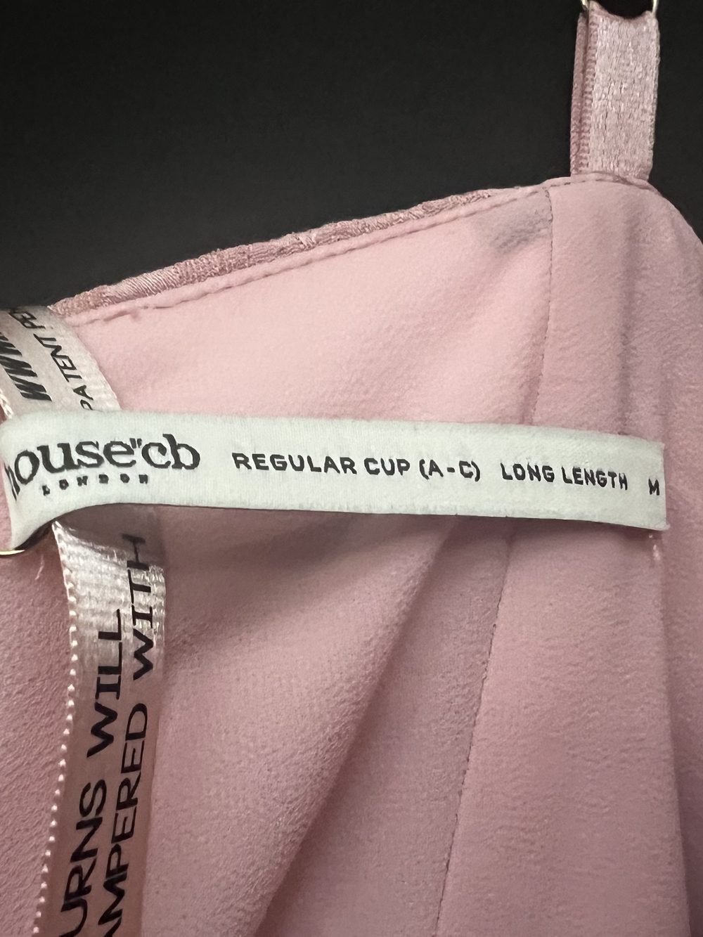House of CB; Lola Blush Pink Lace-Up Bustier Dress - Picture 6 of 6